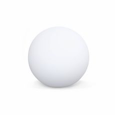 Boule LED – Sphère décorative lumineuse, blanc chaud, commande à distance (Blanc)