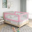 Barriere de securite de lit d'enfant Rose 160x25 cm Tissu