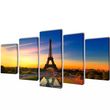Set de toiles murales imprimees Tour Eiffel 100 x 50 cm