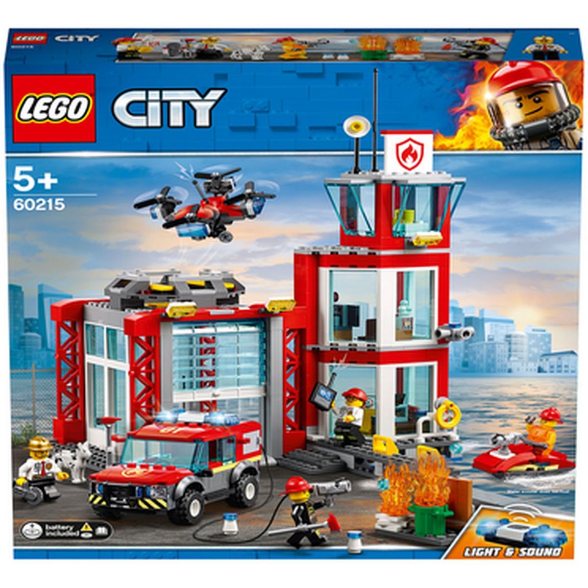 LEGO City 60215 La caserne de pompiers pas cher 