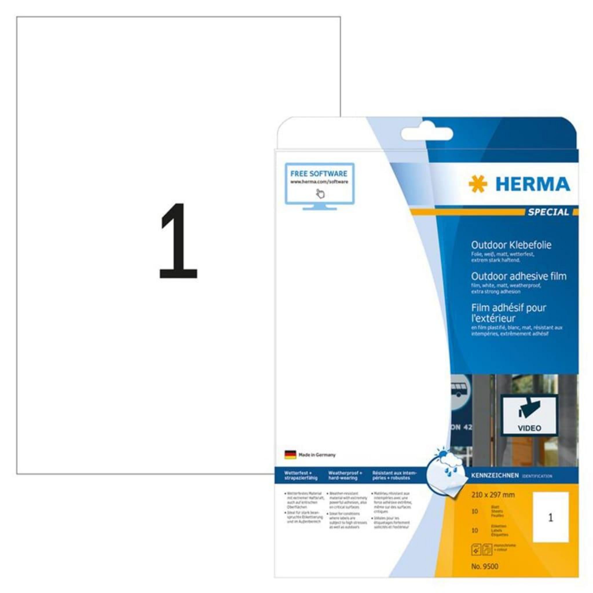 HERMA Etiquettes d'adresse permanentes A4 99,1x67,7 mm 100 feuilles pas  cher 