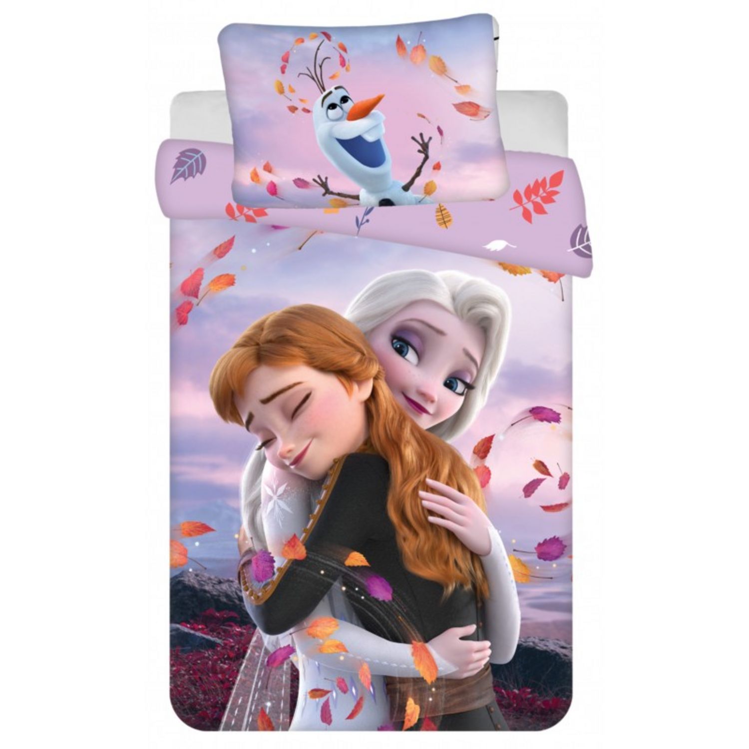 Disney Frozen La Reine des neiges Housse de couette Elsa - Simple - 140 x  200 cm 