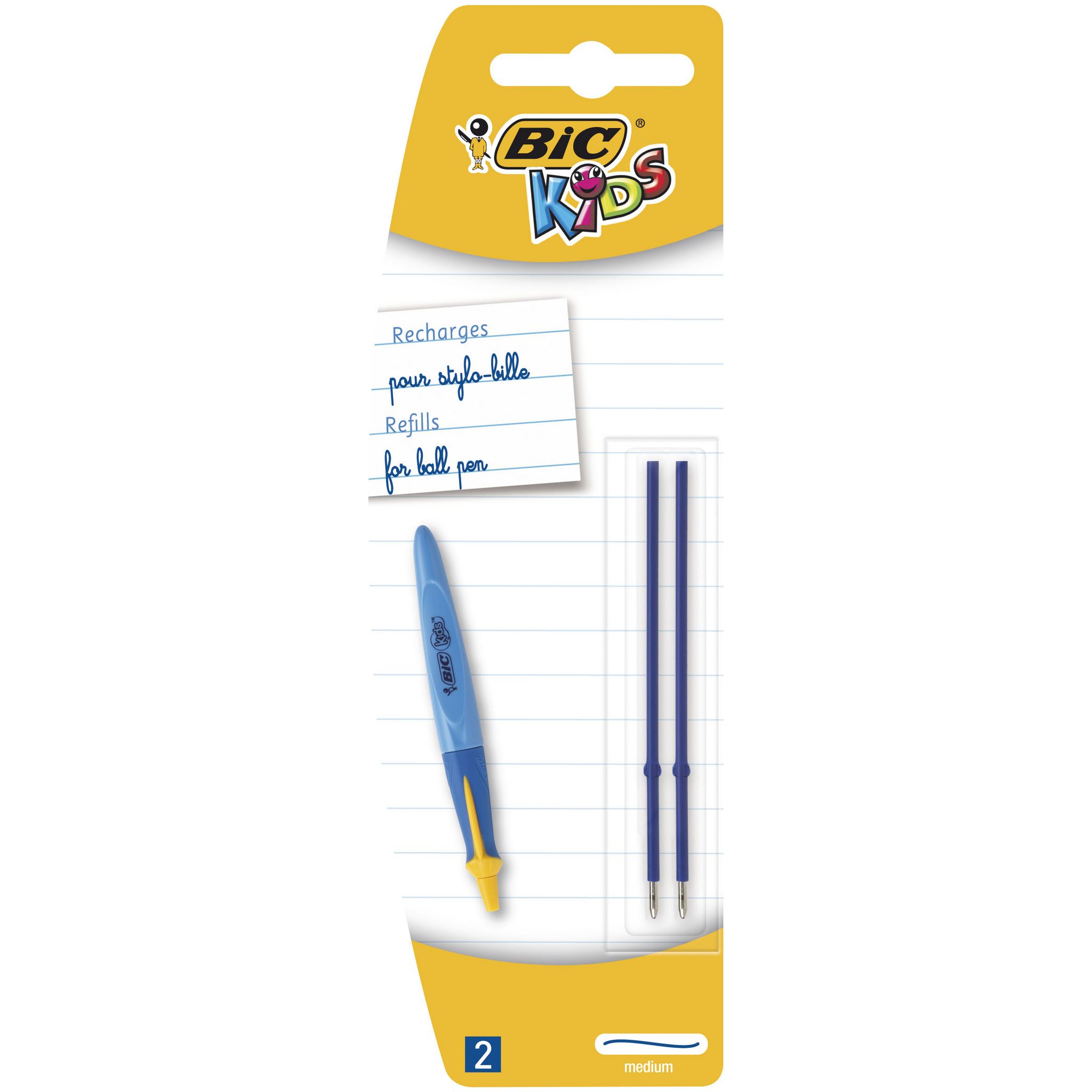 919289:Bic kids stylo bille Twist sous blister avec recharge gratuit,  assorties