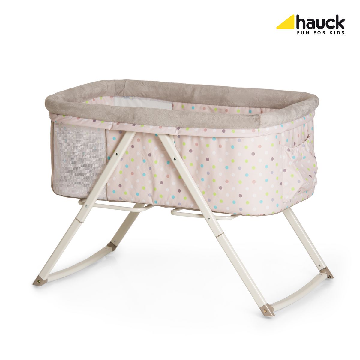 HAUCK Berceau parapluie bébé pliant Dreamer Multi Dots Sand pas cher -  Auchan.fr