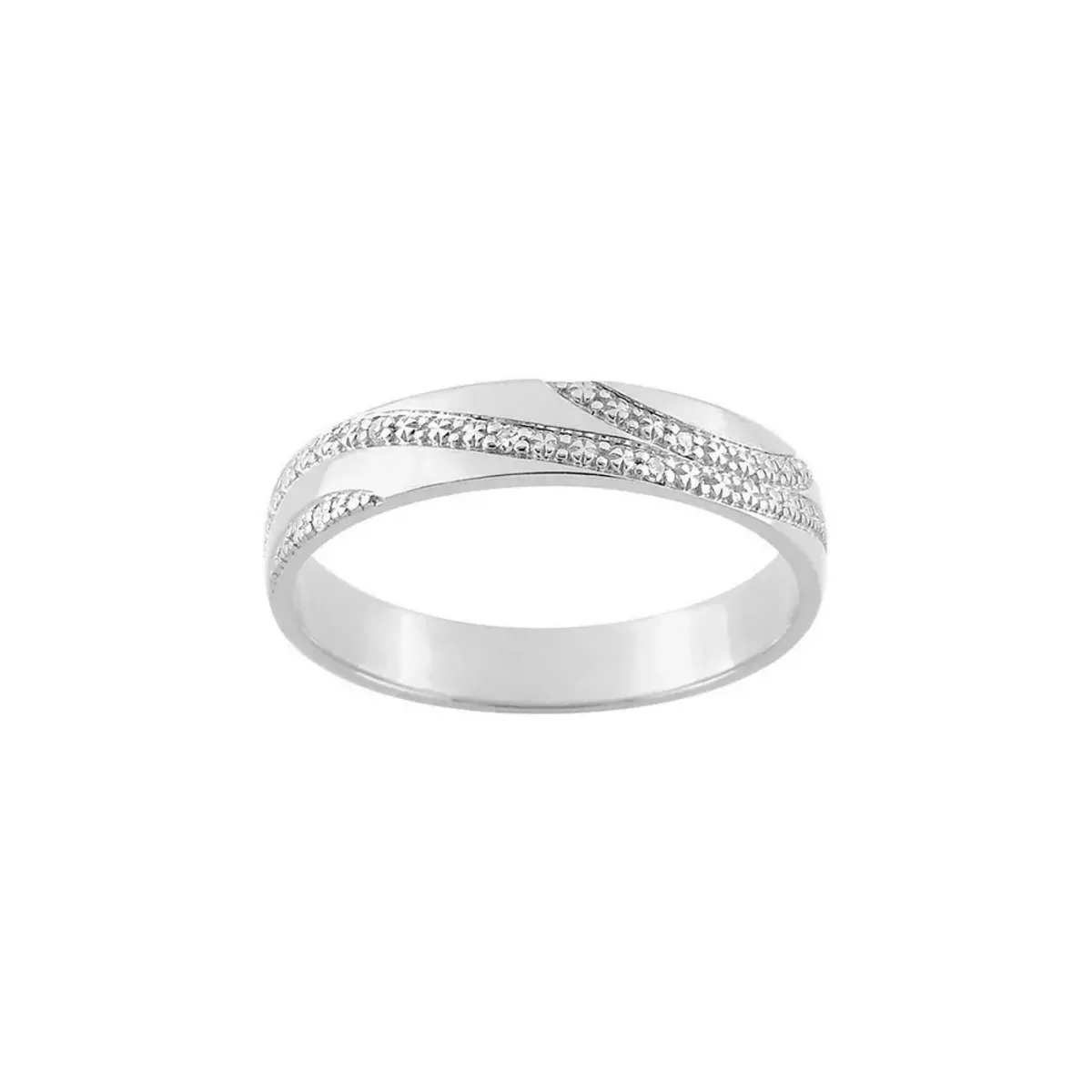 Tousmesbijoux Alliance Femme - Or 9 Carats - Diamant 0.015 Carats