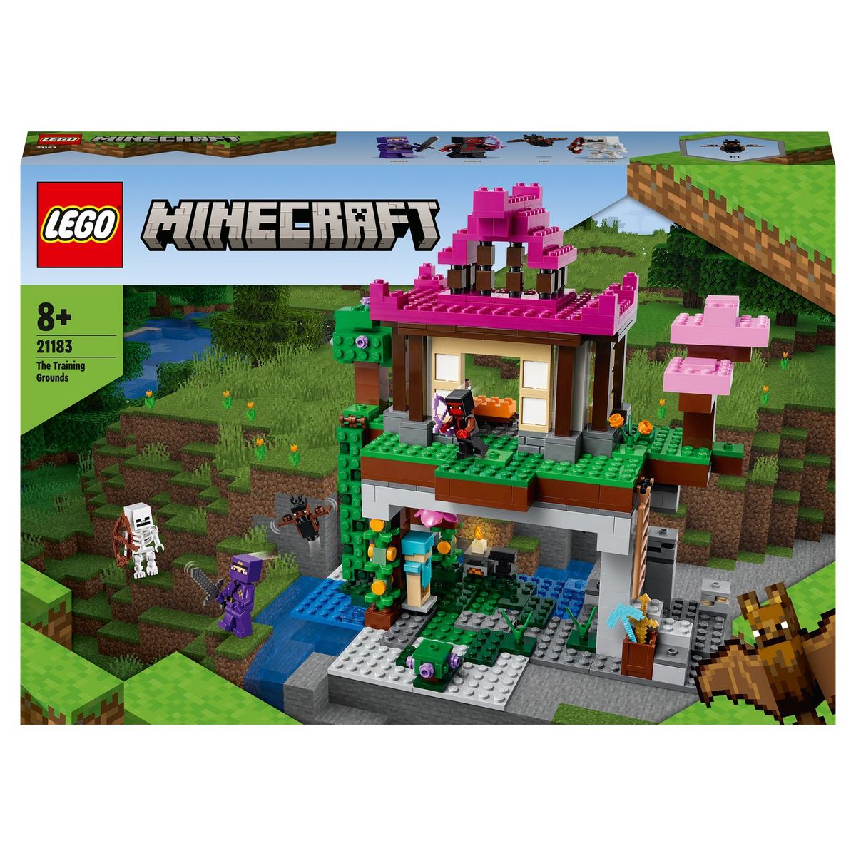 LEGO Minecraft 21183 - Le Camp d’Entraînement, Jouet Maison, Cadeau  Noël Garcons, Filles 8 Ans pas cher 