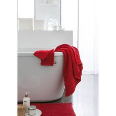 TODAY Drap de bain uni en coton 500G/M²  (Rouge )