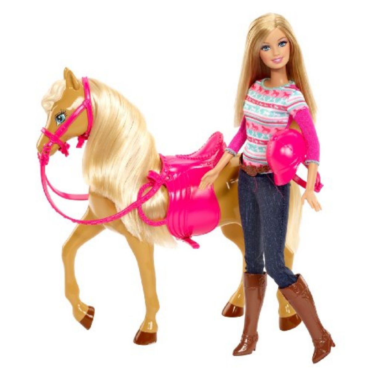 BARBIE Barbie et son cheval pas cher 