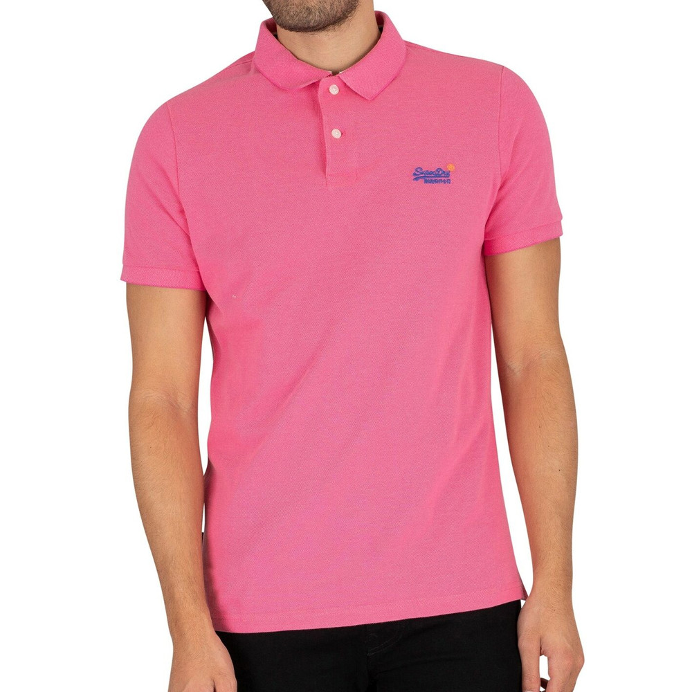 Polo rose outlet homme lacoste