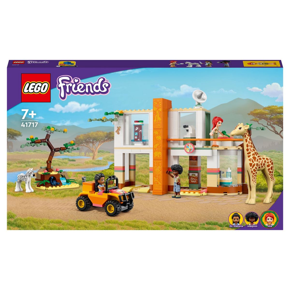 LEGO Friends 41717 Le Centre de Sauvetage de la Faune de Mia, avec Figurines d'Animaux