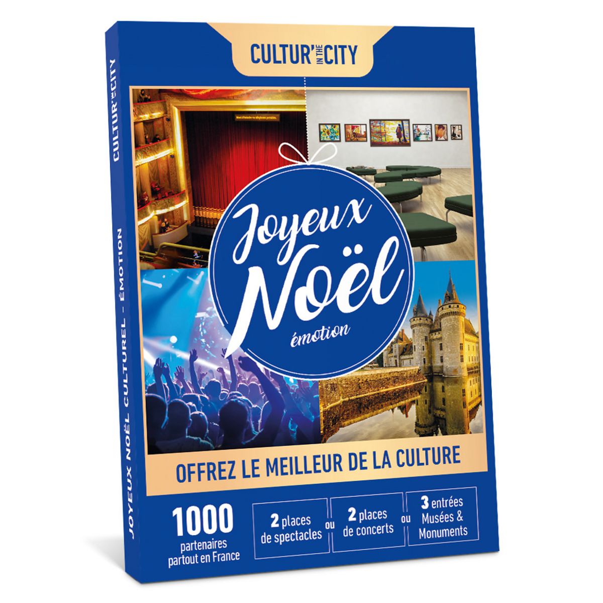 Wonderbox Joyeux Noël Émotion 2 Sorties Culturelles pas cher Auchan.fr