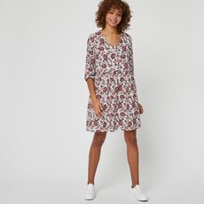 INEXTENSO Robe courte cru imprim fleuri femme pas cher Auchan