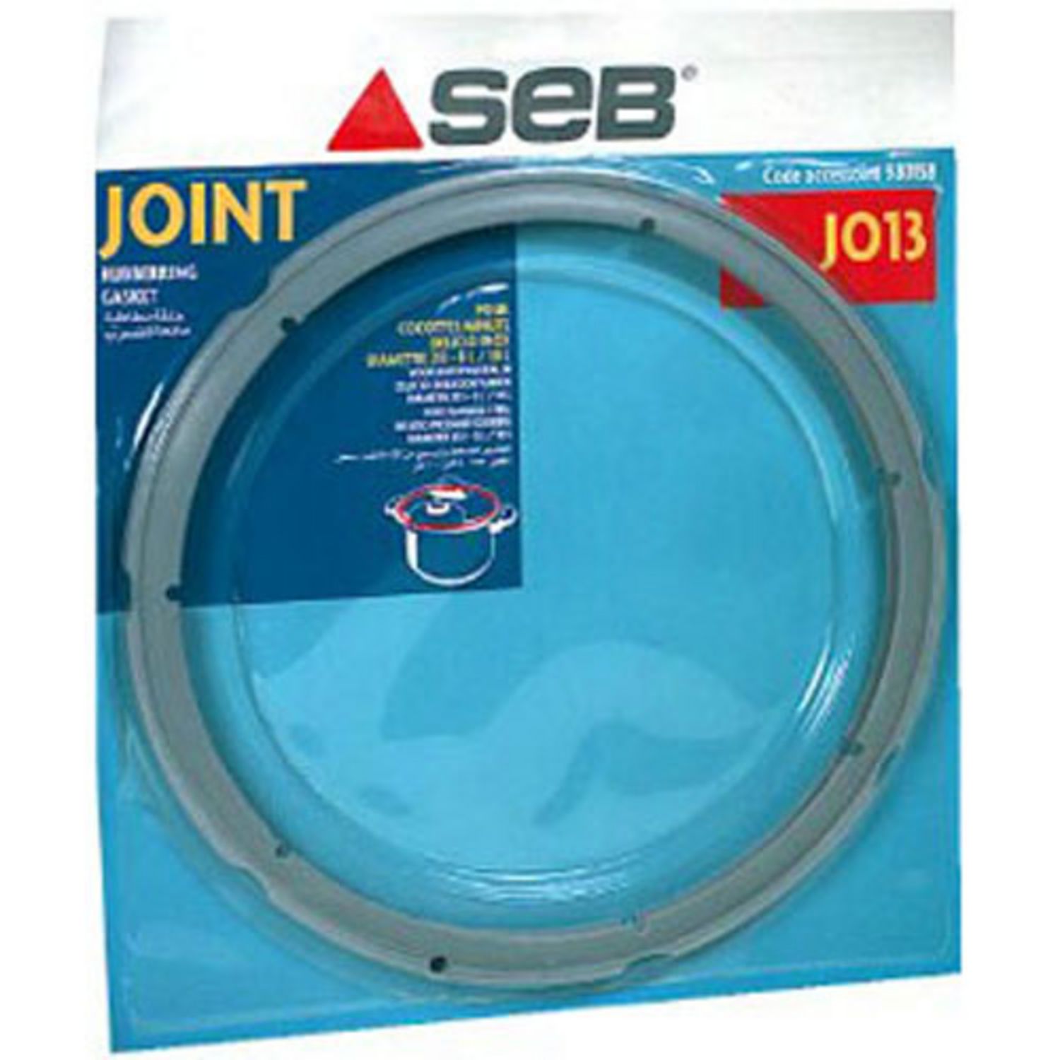 SEB Joint pour autocuiseur inox delicio 8l-10l diamètre 253mm - 980158 pas  cher 