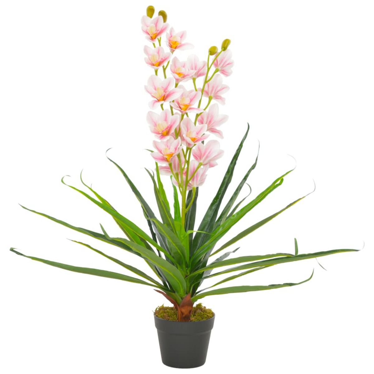 VIDAXL Plante artificielle avec pot Orchidee Rose 90 cm