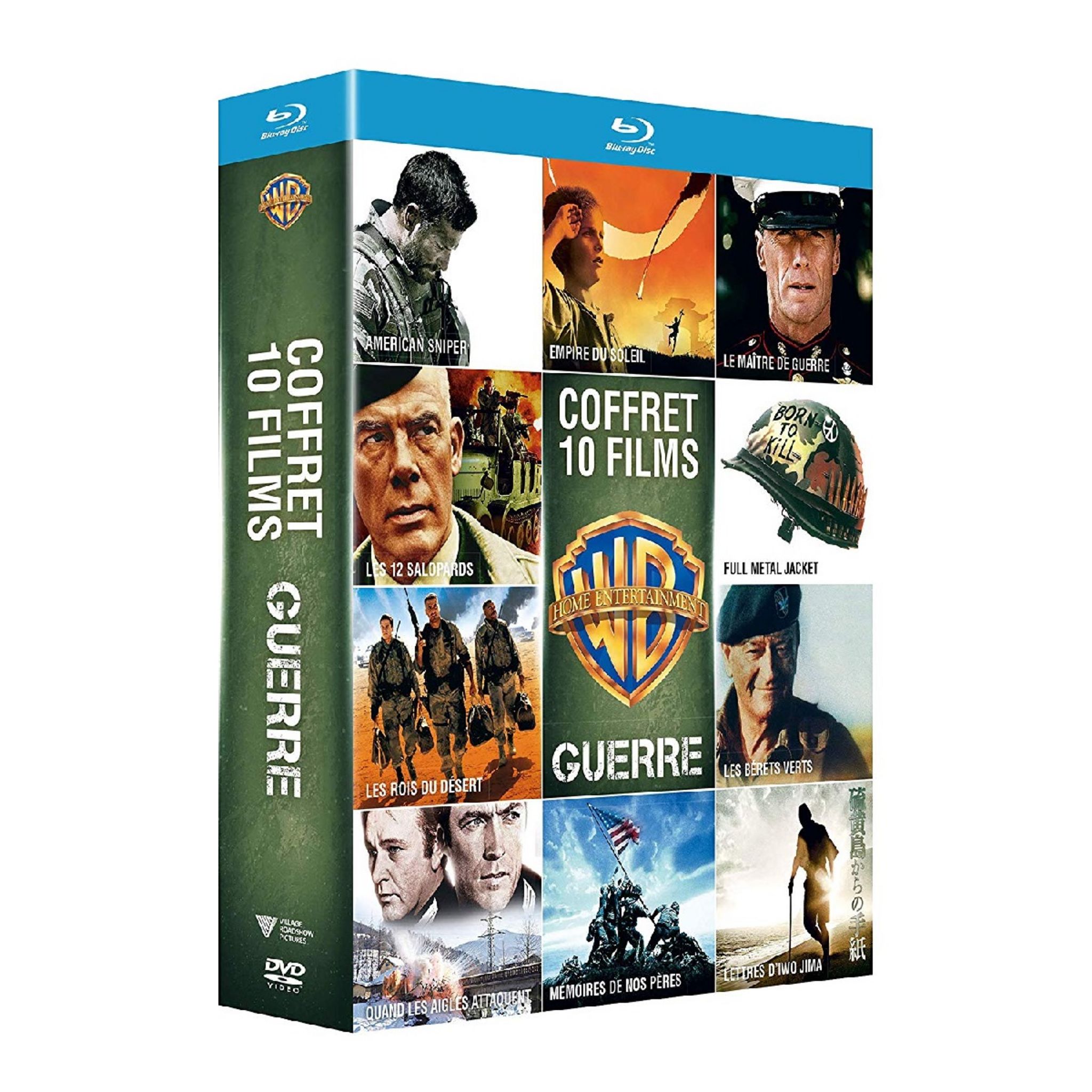 COFFRET FILMS GUERRE - Blu-Ray pas cher 