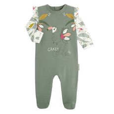 Petit Béguin Pyjama bébé Crazy Colibri (Vert)