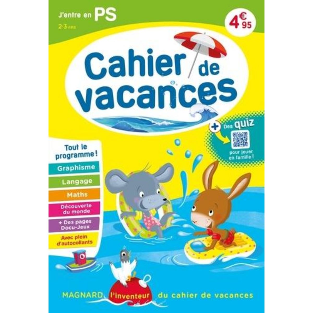  CAHIER DE VACANCES J'ENTRE EN PS. EDITION 2023, Perrot Aurélie