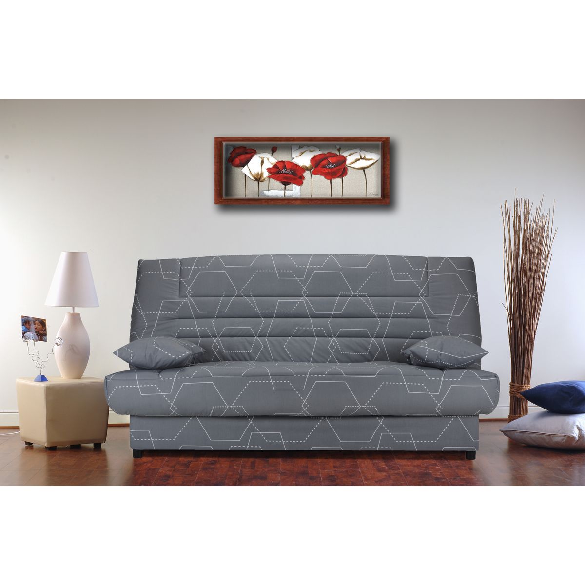 BULTEX Banquette CLIC CLAC ZOE matelas 14 cm mousse Bultex 32 kg/m3 pas cher  