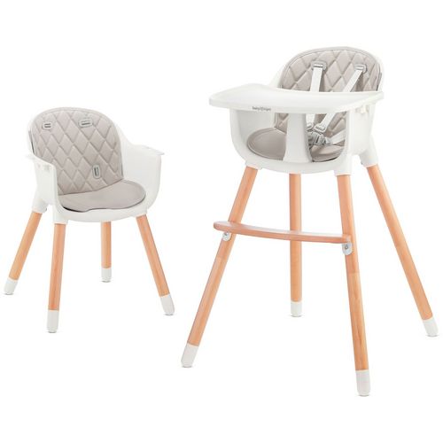 Baby Tiger chaise haute TINI gris
