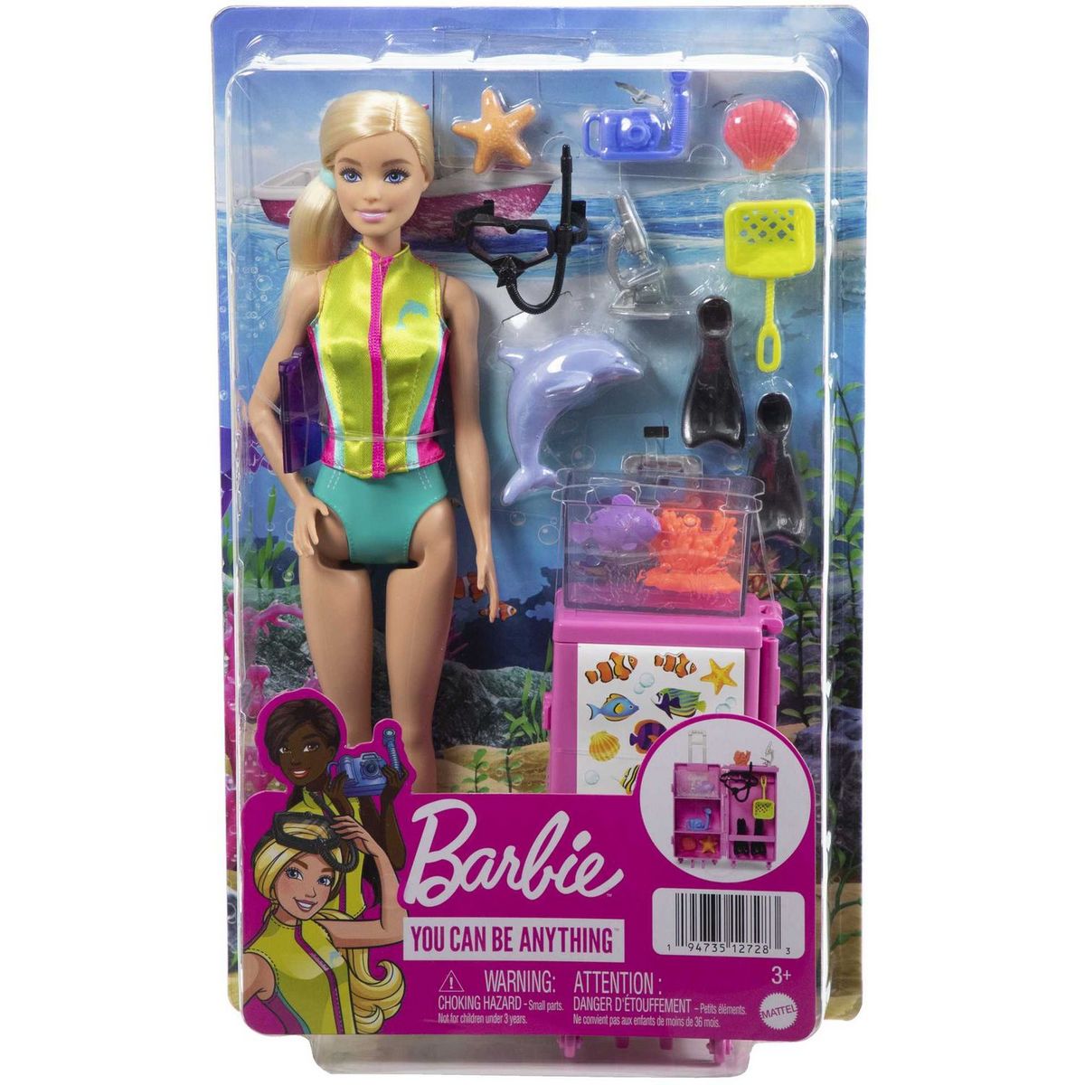 BARBIE Poupée Barbie plongeuse 