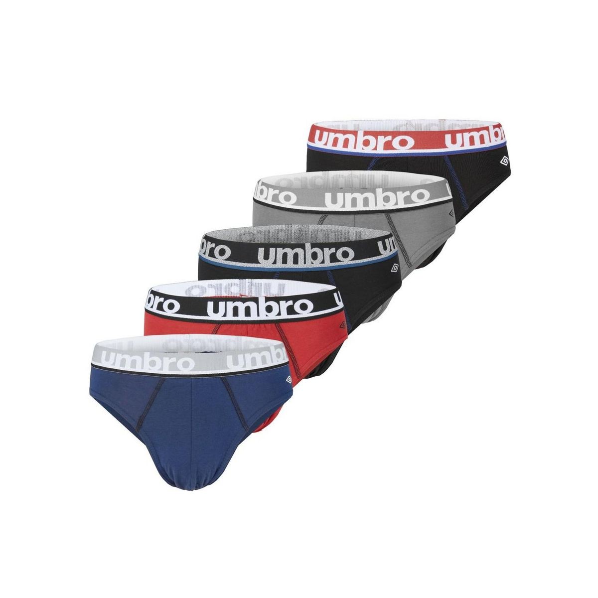 UMBRO Lot de 5 Slips homme en coton pas cher Auchan