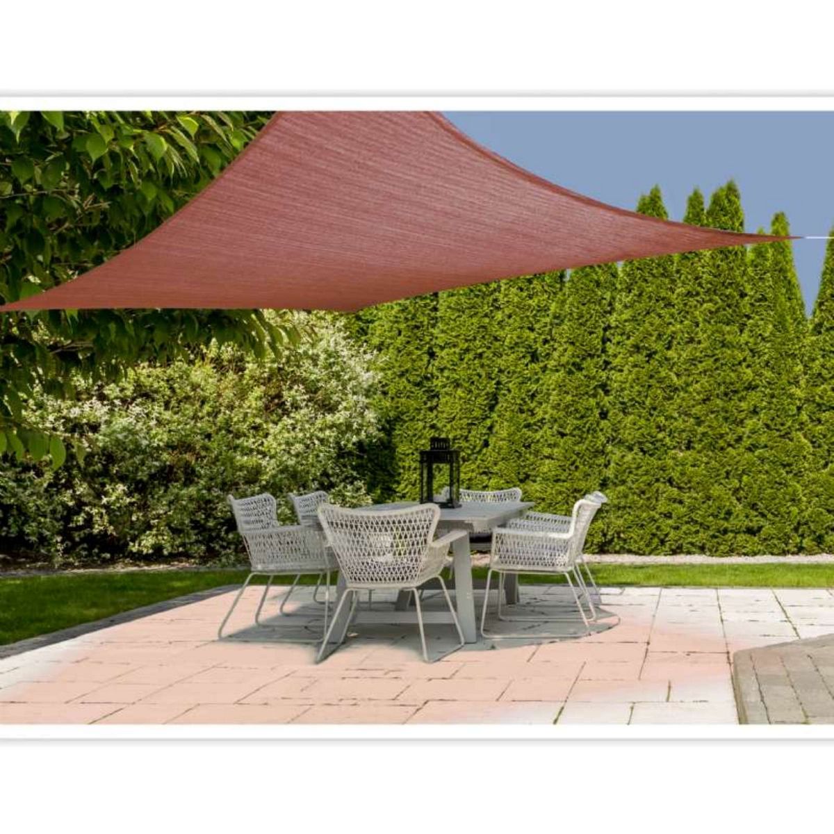 Voile D ombrage Sur Mesure Pas Cher Voile d'ombrage carré 3 x 3m tuile pas cher à prix Auchan