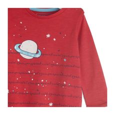 IN EXTENSO T-shirt manches longues planète bébé garçon (Rouge)