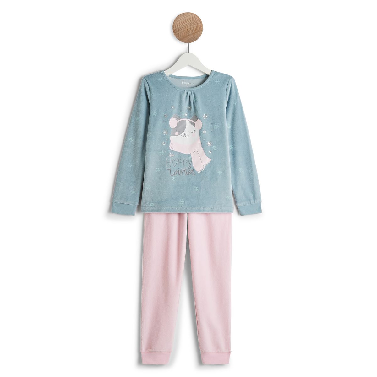 IN EXTENSO Pyjama velours chat fille