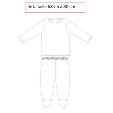 In Extenso Pyjama Velours 2 Pieces Chats Coton Bio Bebe Fille Pas Cher A Prix Auchan