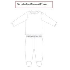 In Extenso Pyjama Velours 2 Pieces Chats Coton Bio Bebe Fille Pas Cher A Prix Auchan