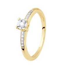 DIADEMA Bague en Or Diamant Qualit HSI pas cher Auchan.fr