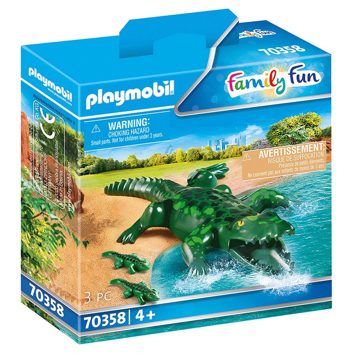 PLAYMOBIL 70358 - Family Fun - Alligator et ses petits
