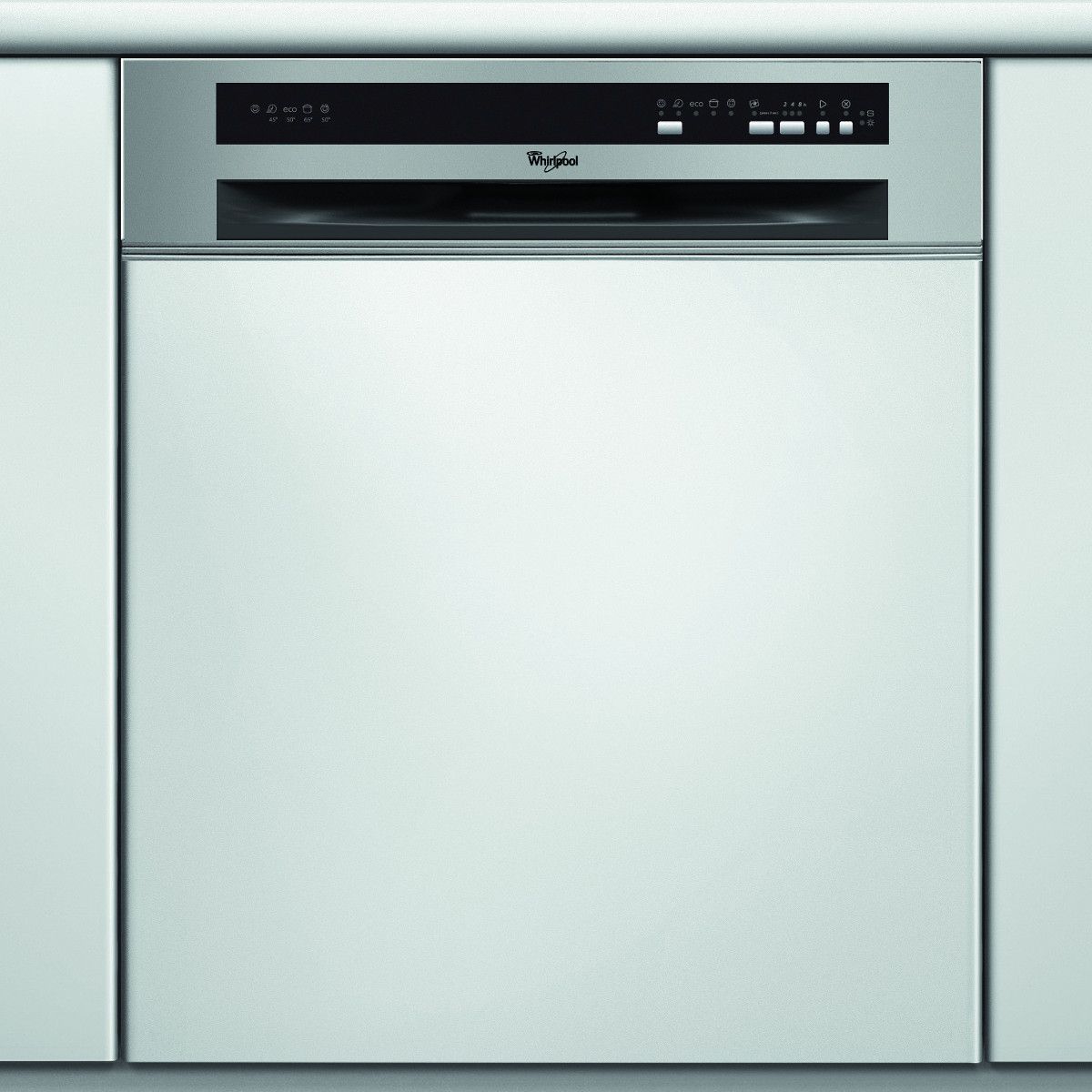 LAVE VAISSELLE SEMI-ENCASTRABLE INOX 60 CM 13CV 6 prg .WHIRLPOOL