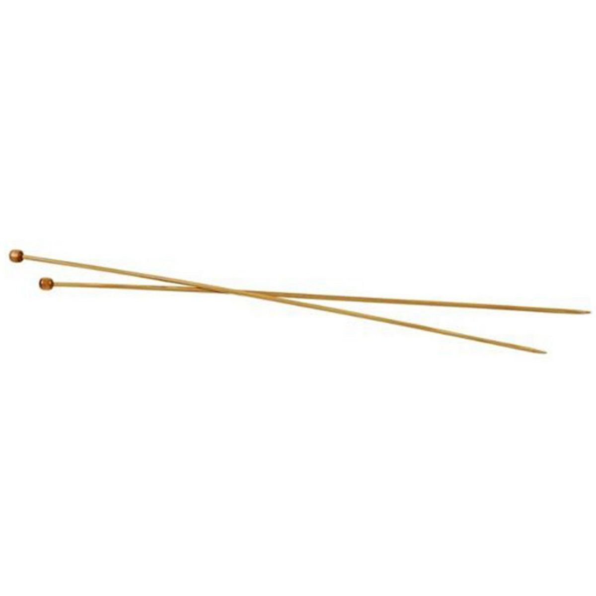  2 Aiguilles À Tricoter En Bambou 35 cm - Ø 3 mm