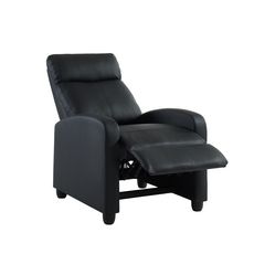 Fauteuil relax push back TENNESSEE (Noir)