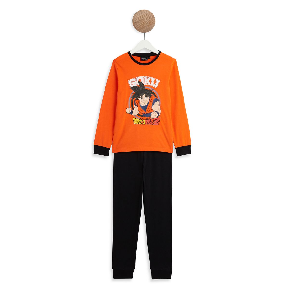 INEXTENSO Pyjama orange garcon en coton DRAGON BALL Z pas cher Auchan