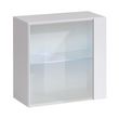 Vitrine Murale Led Paris Prix - Switch - Gris Mat - 60cm - Bois