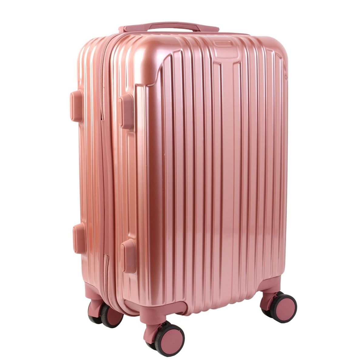 Jet lag Valise cabine rigide Paris - H. 55 cm - 40 L - Rose pas