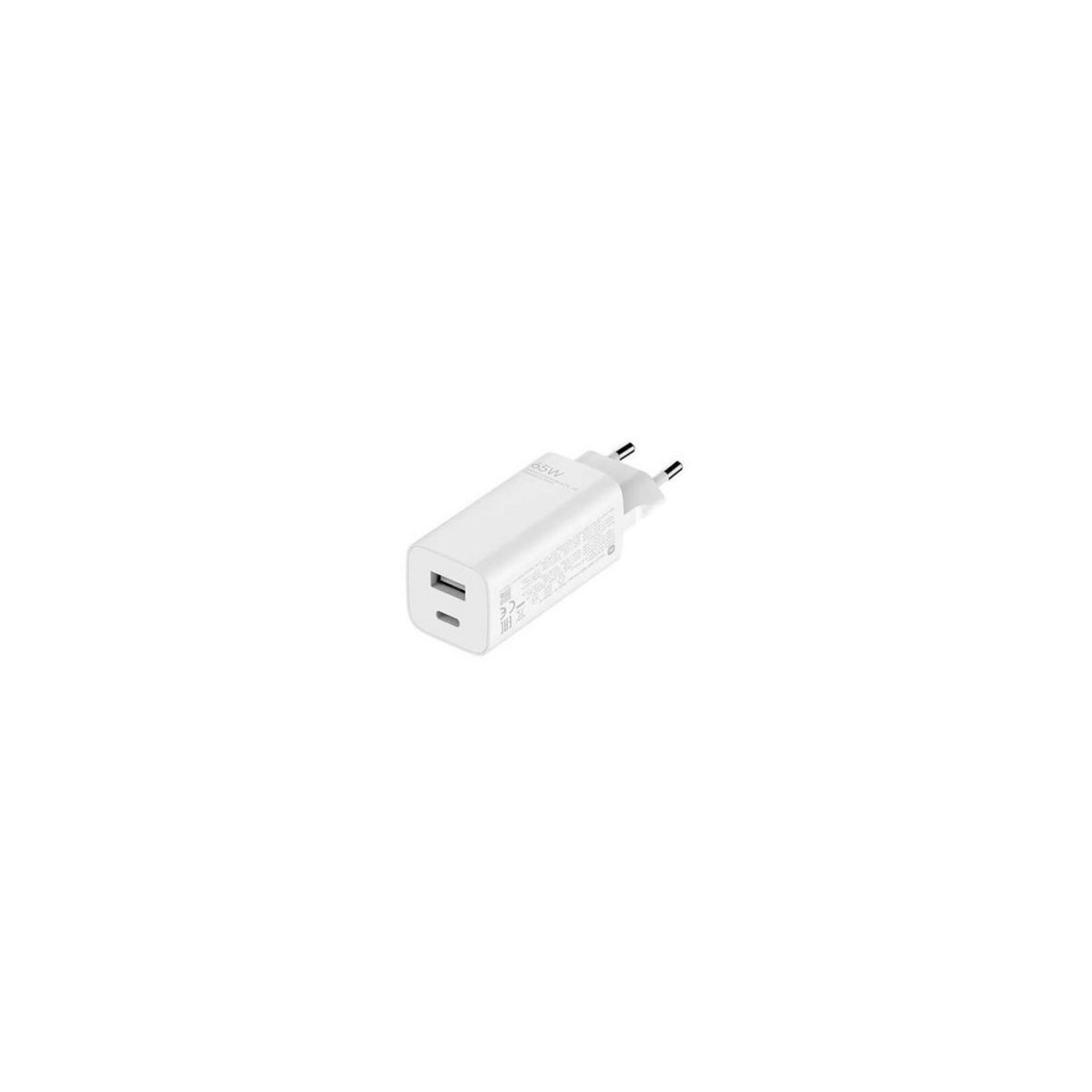 Chargeur secteur usb-c x2 65w blanc Adeqwat