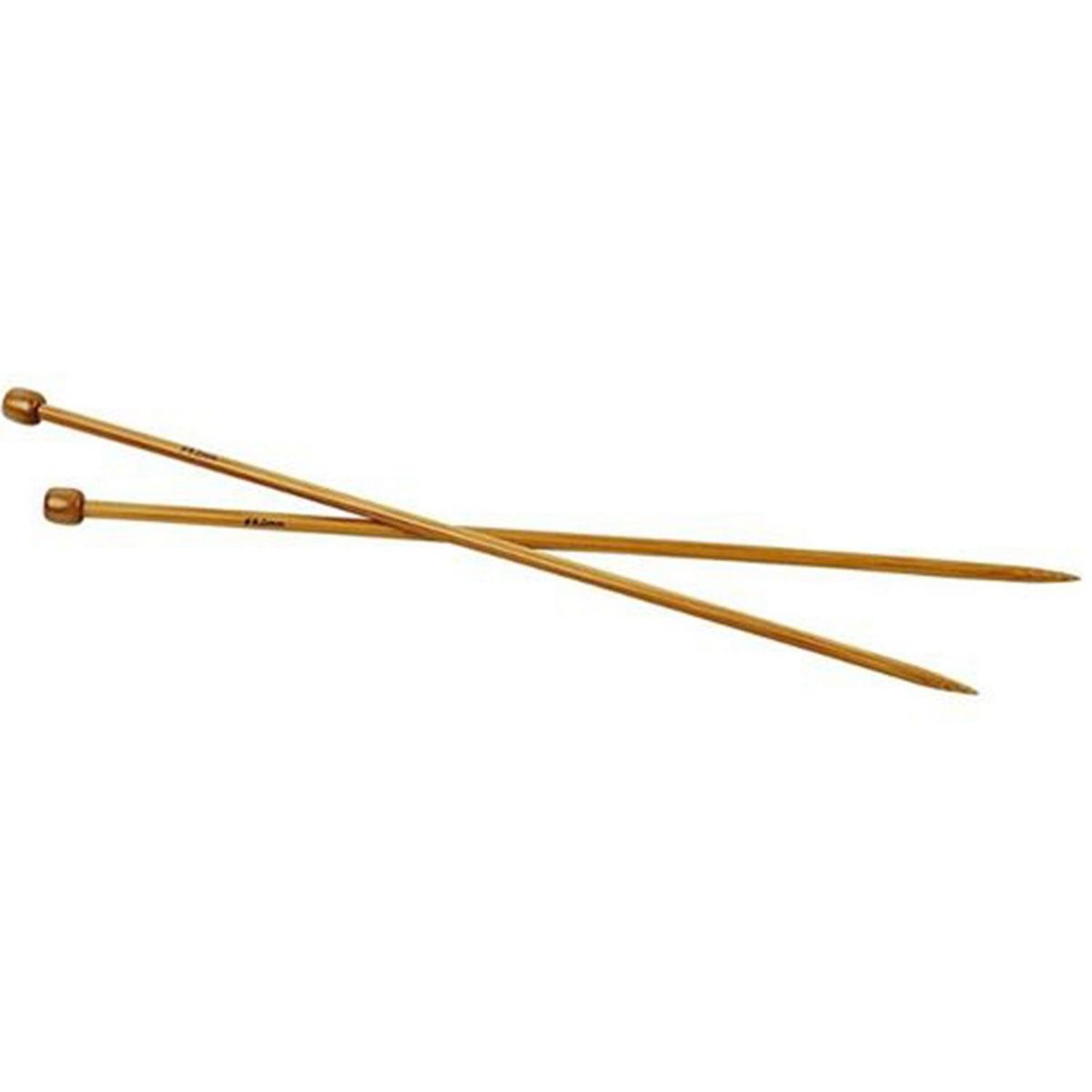  2 Aiguilles À Tricoter En Bambou 35 cm - Ø 6 mm