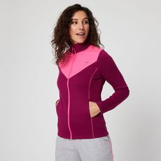 IN EXTENSO Sweat de sport zippé rose foncé femme (Rose foncé)