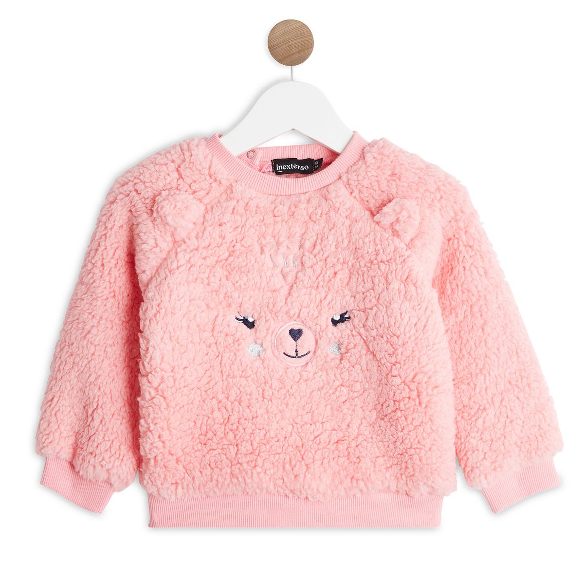 INEXTENSO Sweat sherpa ours bébé fille