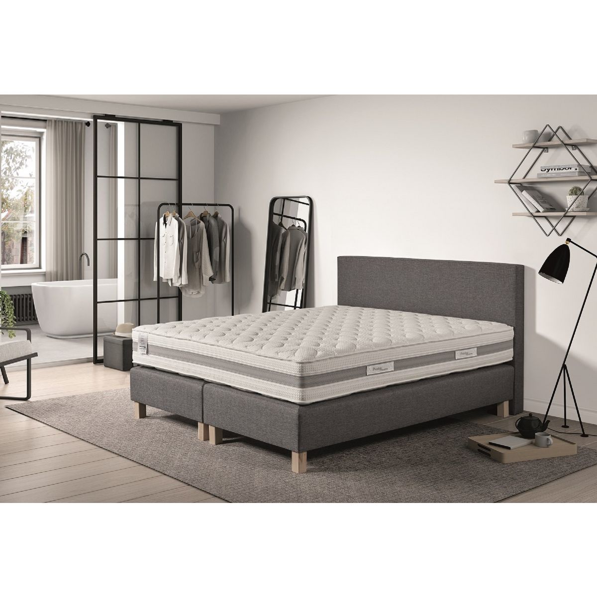 PRESTIGE Collection Ensemble complet Boxspring 160x200 cm matelas