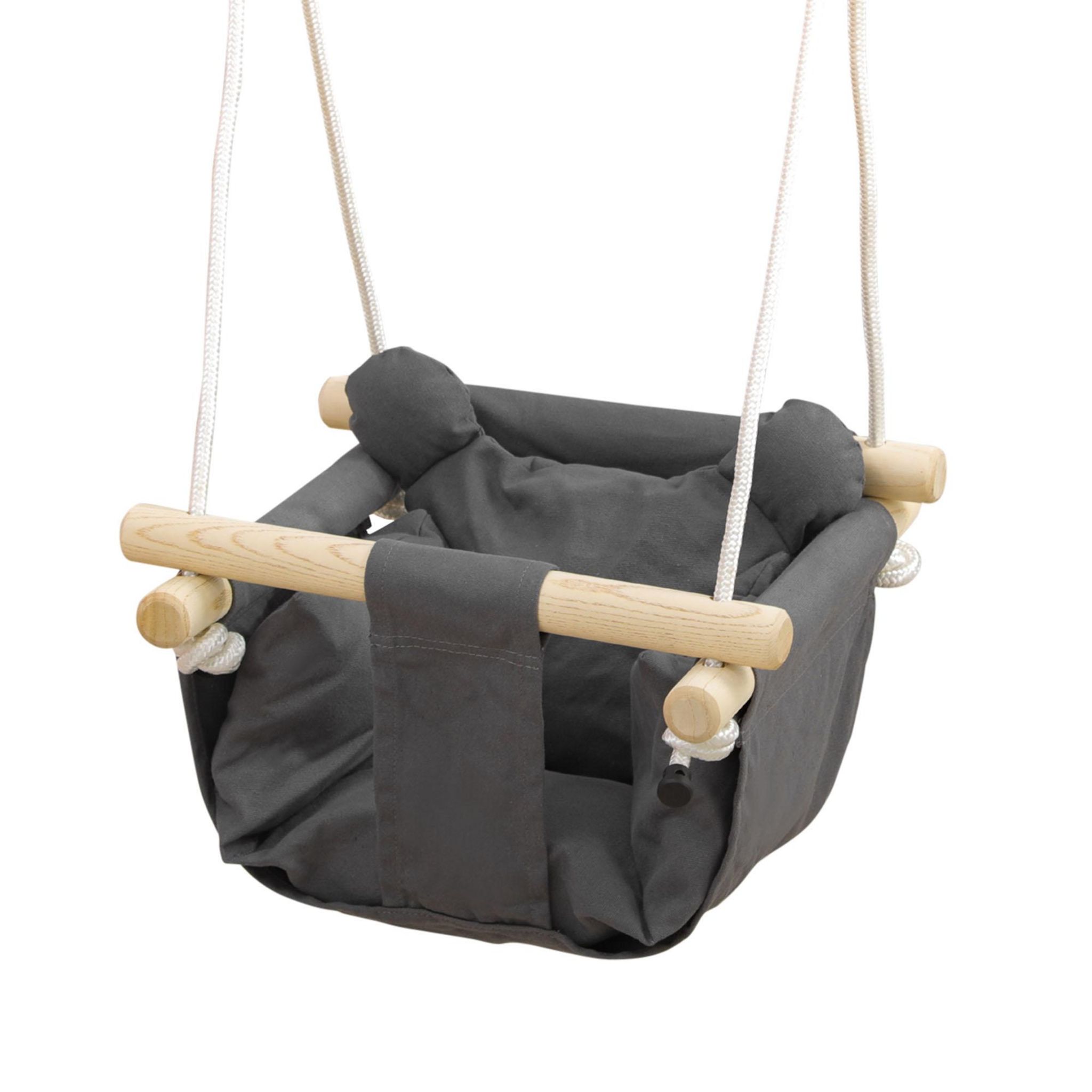 Balançoire pour bébé avec ceinture de sécurité Pin solide vidaXL