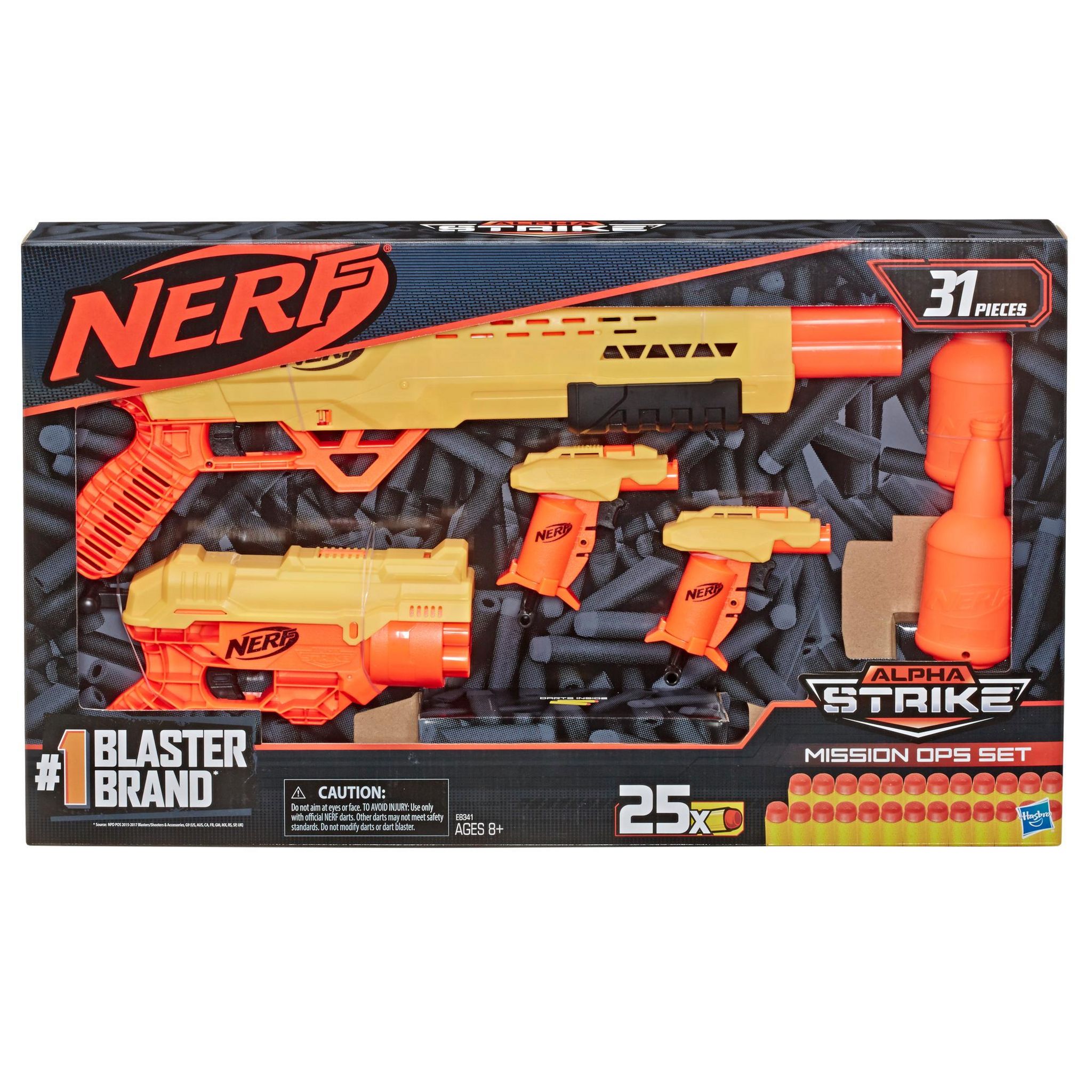 Blaster Nerf Alpha Strike Hammerstorm - Percuteur, barillet rotatif et 8  fléchettes Nerf officielles, pour enfants, ados et adultes au meilleur prix