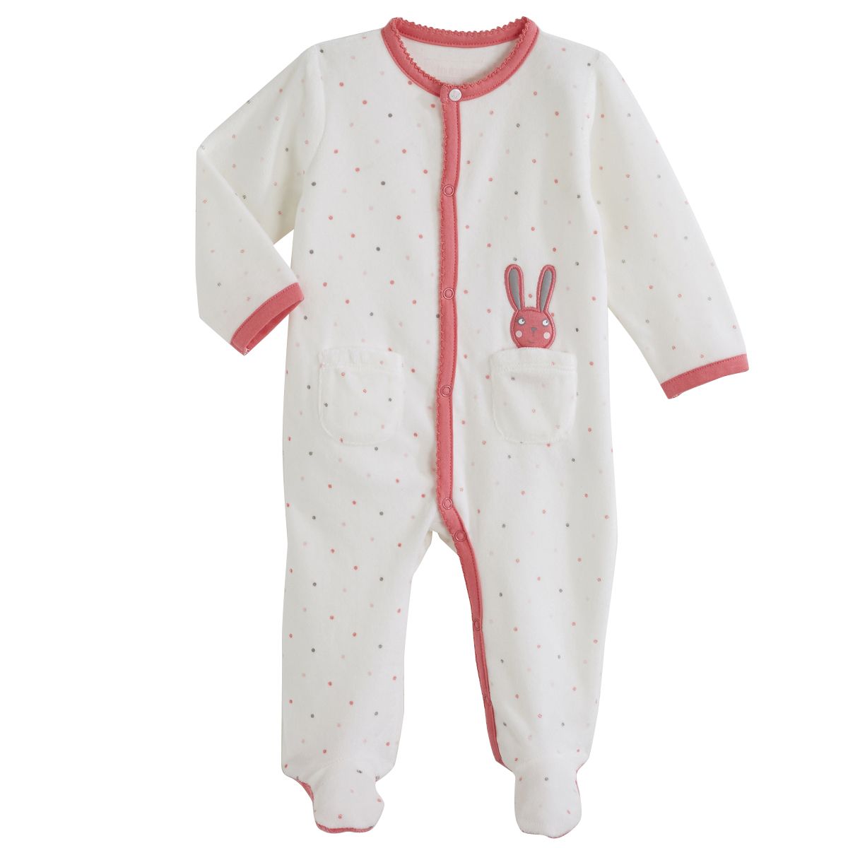 In Extenso Pyjama Velours Bebe Fille Pas Cher A Prix Auchan