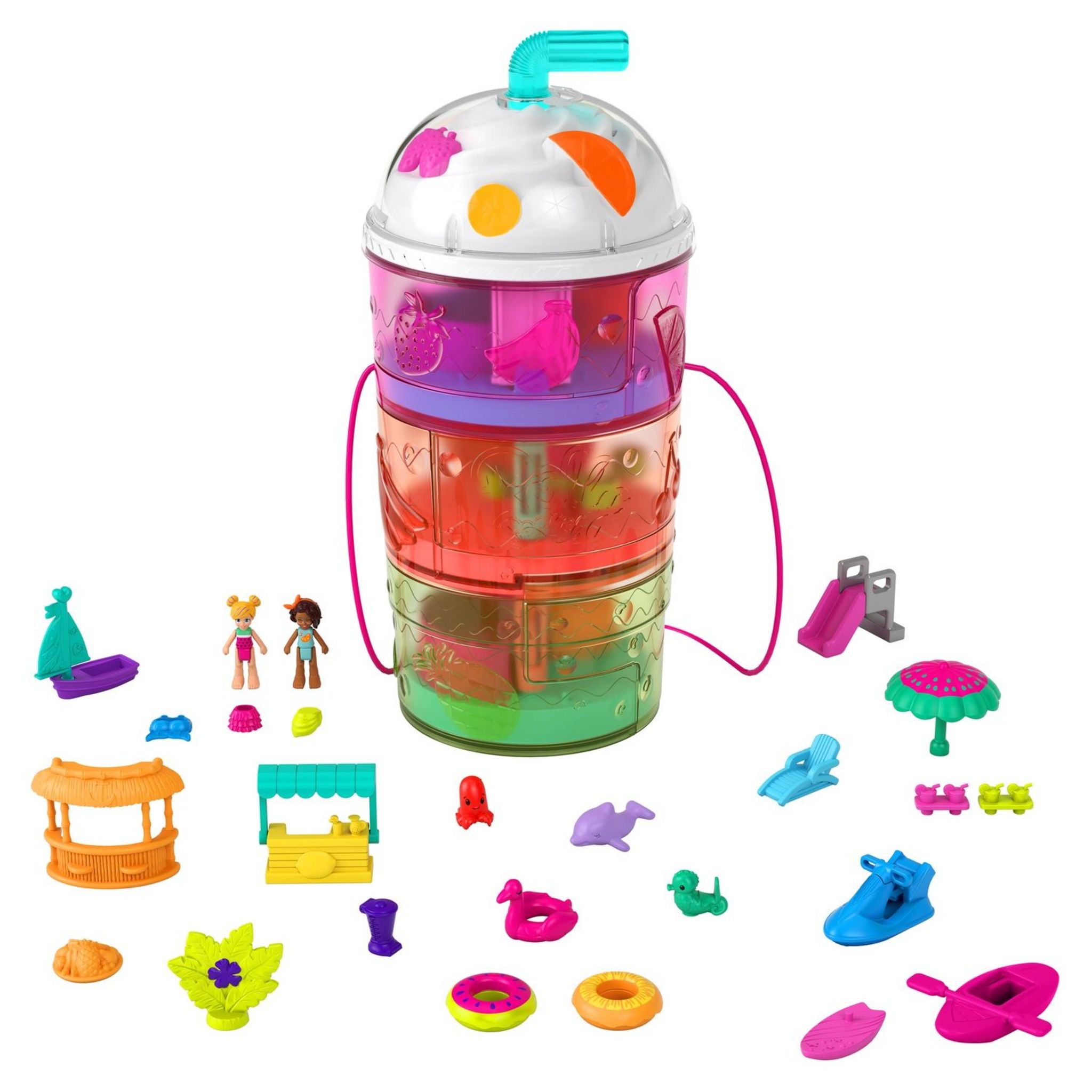 MATTEL Coffret Bouée Licorne Polly Pocket pas cher 