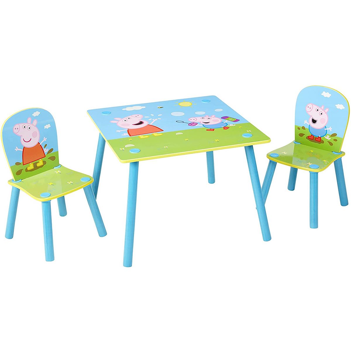 MOOSE TOYS Peppa Pig Ensemble table et 2 chaises pour enfants 
