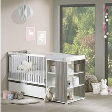 Baby Price Lit Bebe Combine 60 X1 Cm Evolutif En 90 X190 Cm Sleepy Pas Cher A Prix Auchan