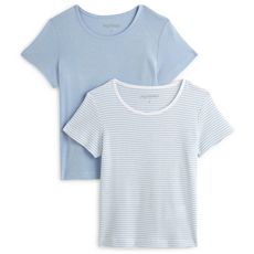 IN EXTENSO Lot de 2 t-shirt manches courtes garçon (Bleu)